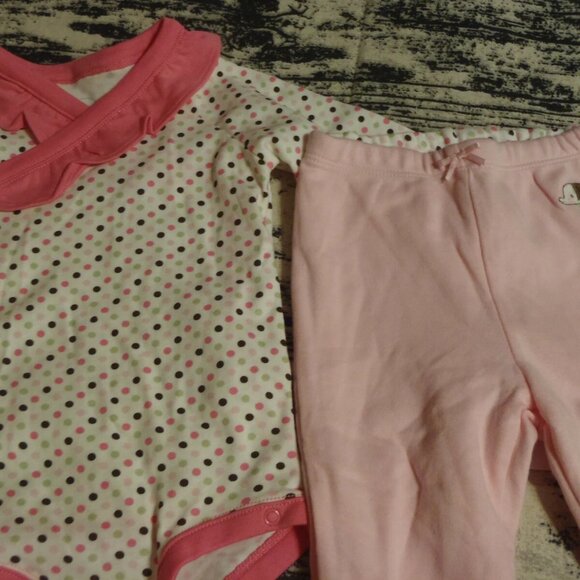 Gymboree Brand New Baby Pink Elephant 6-12 Month Pants Bodysuit Outfit NWT - Picture 2 of 3